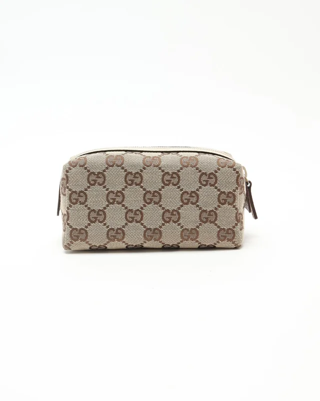 Gucci GG Canvas and Leather Pouch in Canvas from A Retro Tale, photo 2 of 4