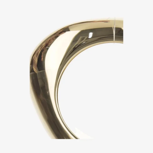 Saint Laurent Wavy Gold-Tone Brass Bracelet — Gold Bracelets in Gold from HEWI, photo 3 of 3