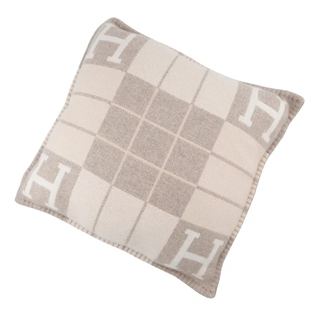 Hermès Avalon III Cushion Coco - Camomile Wool90% Cashmere10% Size PM from GALLERY RARE