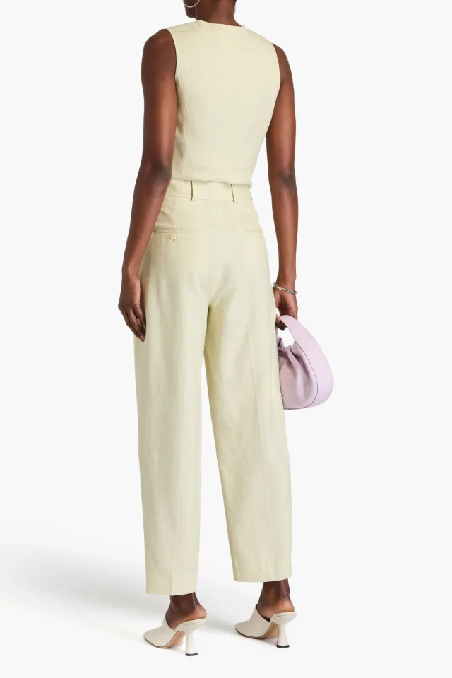 3.1 Phillip Lim Woven Tapered Pants with Detachable Belt, photo 3 of 4 from THE OUTNET