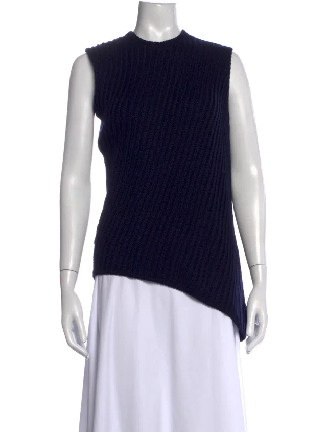 Jil Sander Vintage 1990's Top in blue Wool from The RealReal