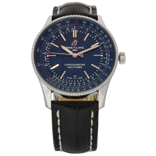 Breitling Navitimer A17326 41mm Stainless Steel Watch in Leather from H&T