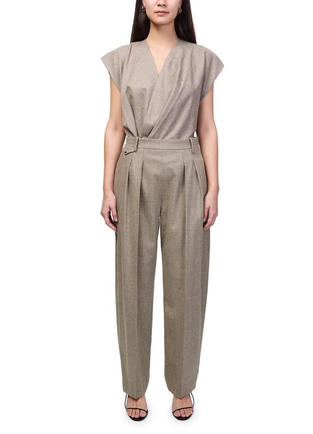 KHAITE Dugan pants in Metallized 100% cotton, photo 2 of 5 from 24S (US)