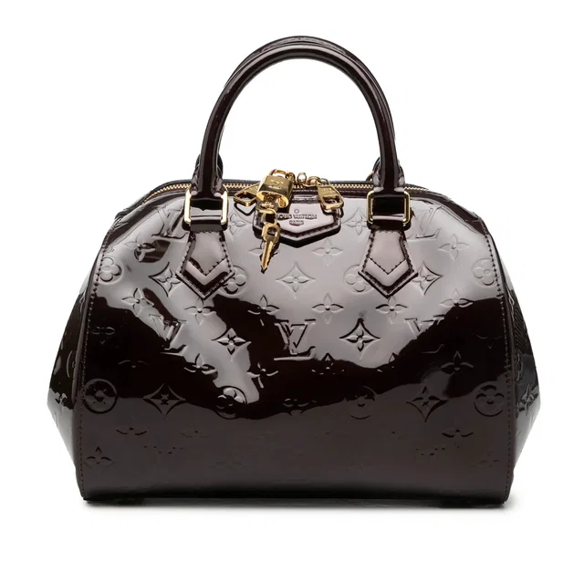 Purple Louis Vuitton Monogram Vernis Montana Satchel in Purple Leather from Designer Revival