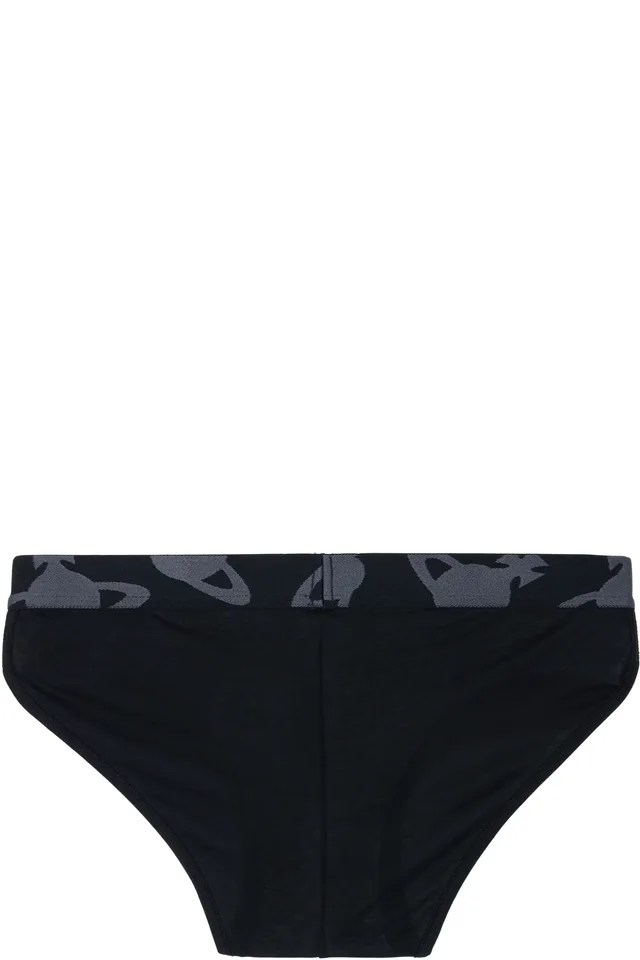 Vivienne Westwood Black Orb Waistband Briefs, photo 2 of 2 from SSENSE