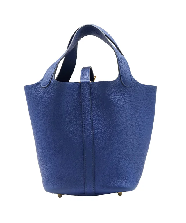 Hermès Picotin Lock 18 Blue France Clemence GHW #Z (Y2021) in Blue Clemence leather from Luxury Promise, photo 2 of 2