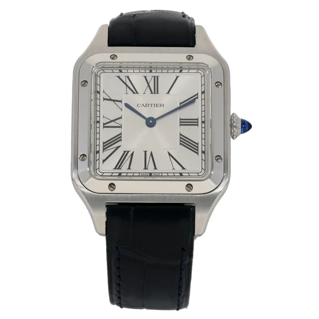 Cartier Santos Dumont WSSA0022 31.5mm Stainless Steel Watch in Leather from H&T