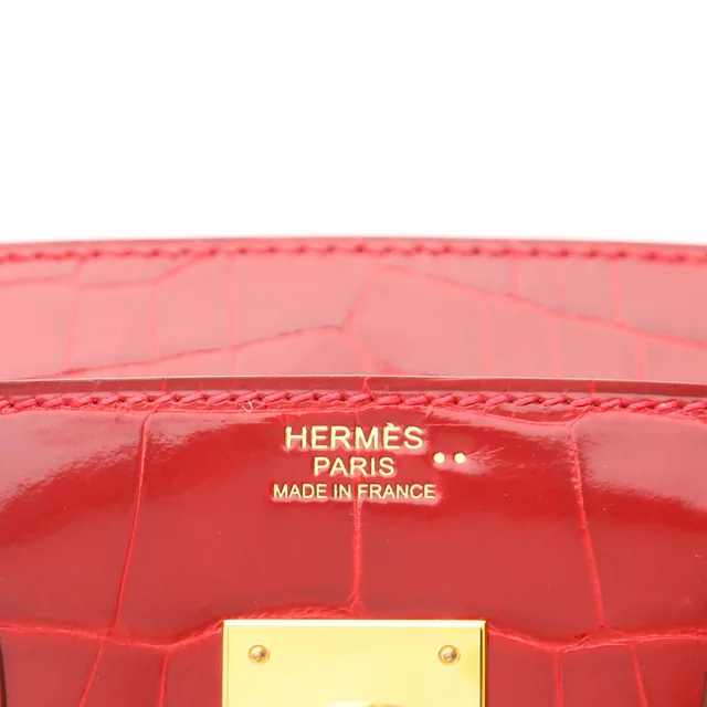 Hermès Birkin 30 cm handbag in Red Crocodile from Collector Square, photo 3 of 5