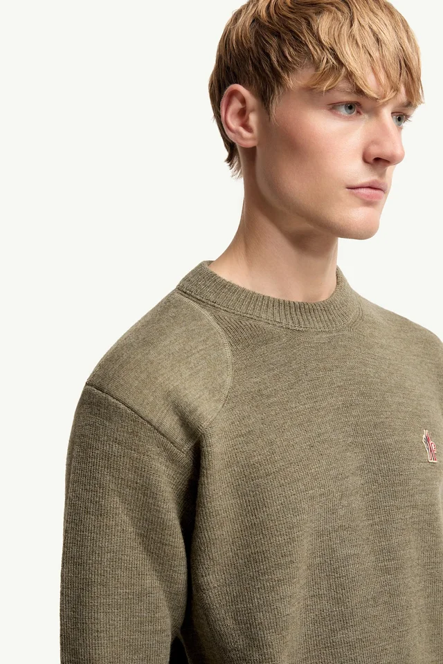 Moncler Grenoble Logo Embroidered Crewneck Jumper, photo 4 of 4 from SENSER
