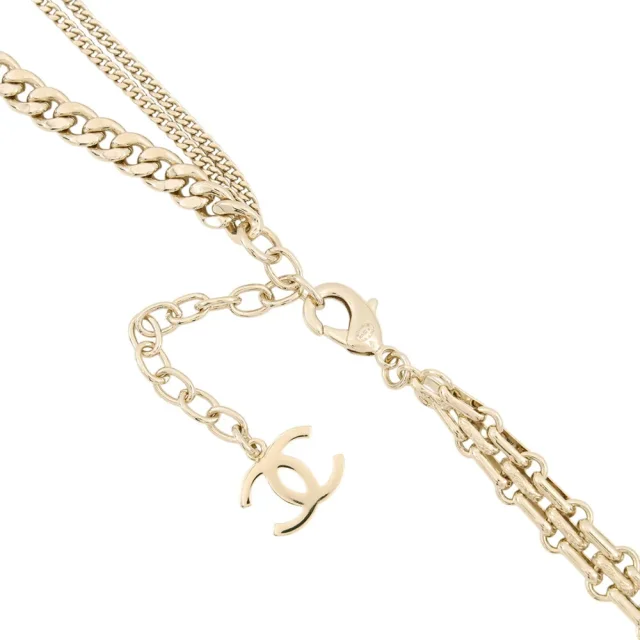 Chanel CC Logo ChainNecklaceABG553 B21075 Metal Rhinestone from GALLERY RARE, photo 5 of 9