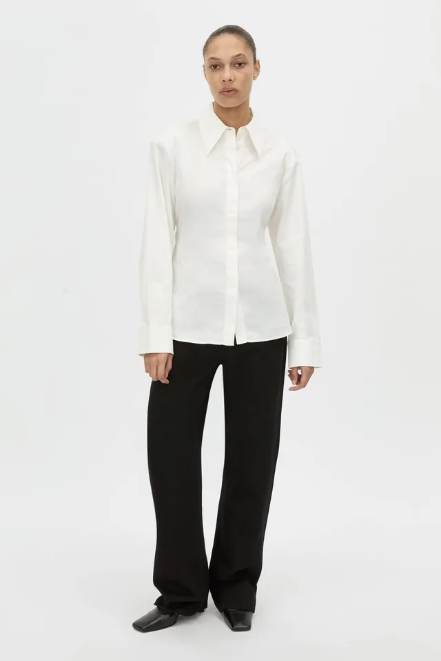 C&M CAMILLA AND MARC SALE Tarn Fitted Shirt in Beige from Camilla and Marc, photo 1 of 1