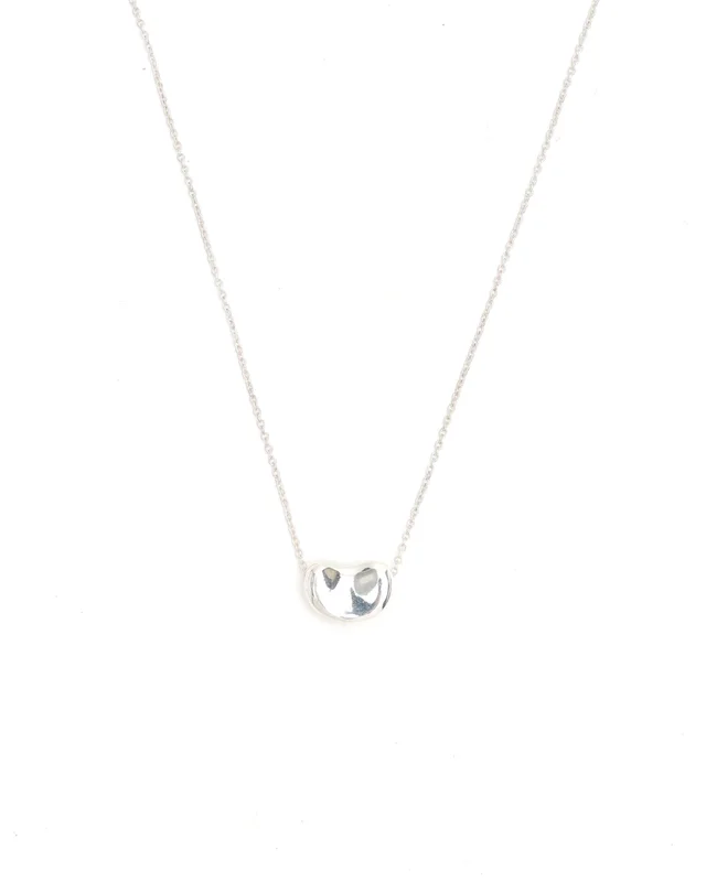 Tiffany & Co. Elsa Peretti Bean Silver Necklace in Silver from A Retro Tale