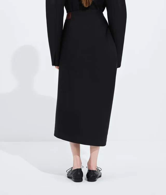 Bottega Veneta Wool Grain De Poudre Skirt, photo 6 of 7 from SENSER