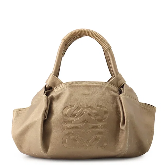 Loewe Nappa Aire Anagram Gold Leather in Gold Nappa leather from GALLERY RARE