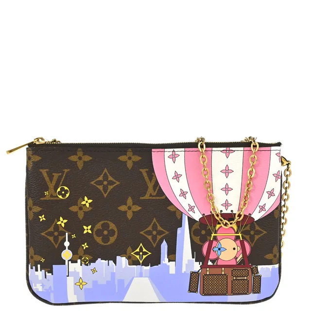 Louis Vuitton Holiday Vivienne Pochette Double Zip Shoulder M68486 in Coated canvas from AMORE Vintage Tokyo