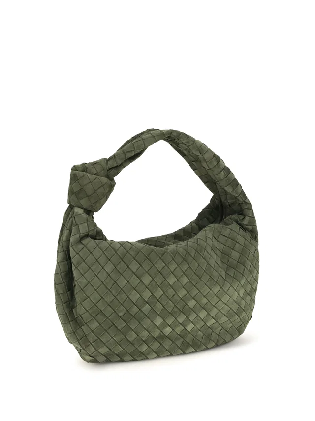 Bottega Veneta Jodie Shoulder Bag — Green Calf Leather in Green Calfskin from HEWI