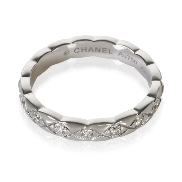 Chanel Diamond Mini Model Coco Crush Band in White White Gold from myGemma, photo 3 of 5