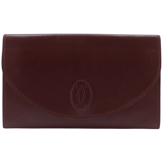 Cartier Must Line Calf Clutch Bag in Leather from LuxUness