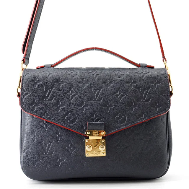 Louis Vuitton Pochette Metis Marine RougeM44071 Monogram Empreinte Leather Size MM in Navy Leather from GALLERY RARE
