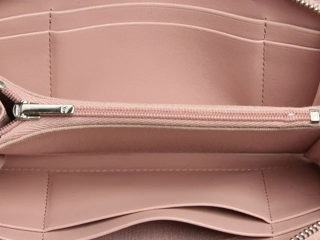 Chanel Medium Nude Pink Quilted Caviar Classic Zip Wallet in Pink Caviar leather from Ann's Fabulous Finds, photo 8 of 9