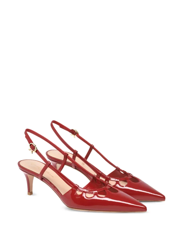 Gianvito Rossi 55mm Eloise cut-out heeled pumps, photo 2 of 2 from FARFETCH