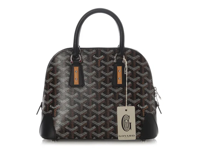 Goyard Mini Black Vendôme with Strap in Black Canvas from Ann's Fabulous Finds
