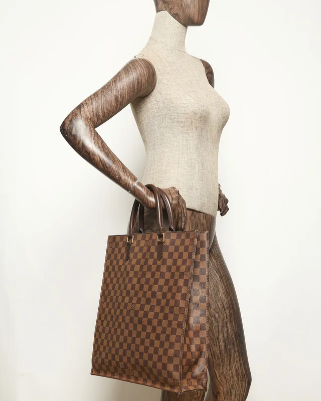 Louis Vuitton Damier Ebene Sac Plat GM Bag in Brown from A Retro Tale, photo 10 of 10