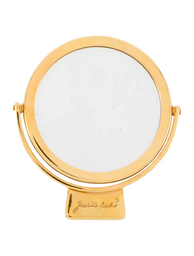 Judith Leiber Mirror Bag Accessory in gold from The RealReal