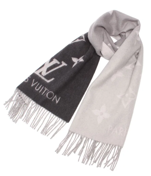 Louis Vuitton Scarf Cashmere 100% Echarpe Reykjavik Gradient in Cashmere from The Reluxe