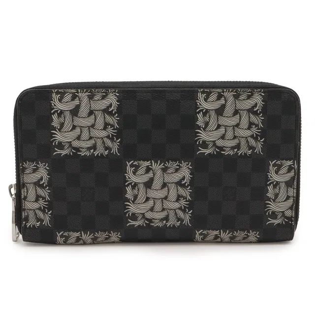 Louis Vuitton Damier Graphite Christopher Nemes Zippy Organizer Zip Around in Grey Coated canvas from The Reluxe