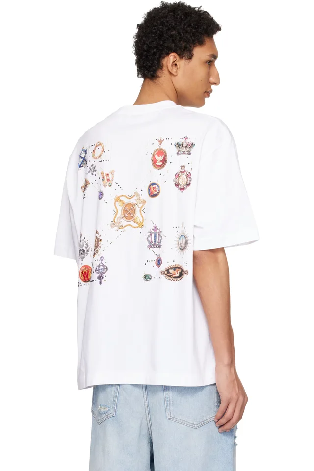 Off-White White Jewel Arrow Skate T-shirt, photo 3 of 4 from SSENSE
