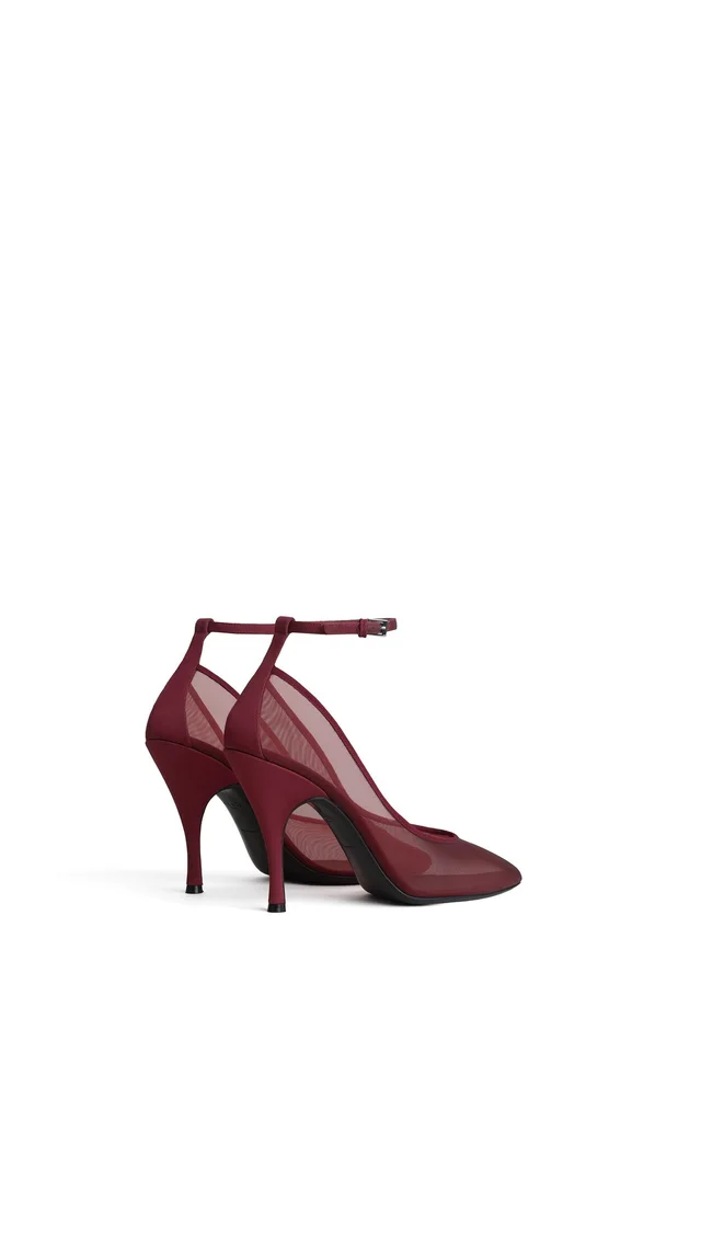 Alaïa Mesh Ankle-Strap Heeled Pumps, photo 2 of 4 from SENSER