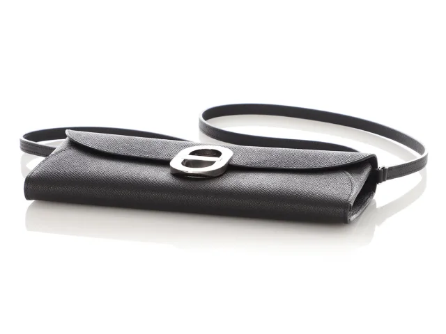 Hermès Epsom Chaîne D'Ancre Wallet To Go in Black Epsom leather from Ann's Fabulous Finds, photo 1 of 1