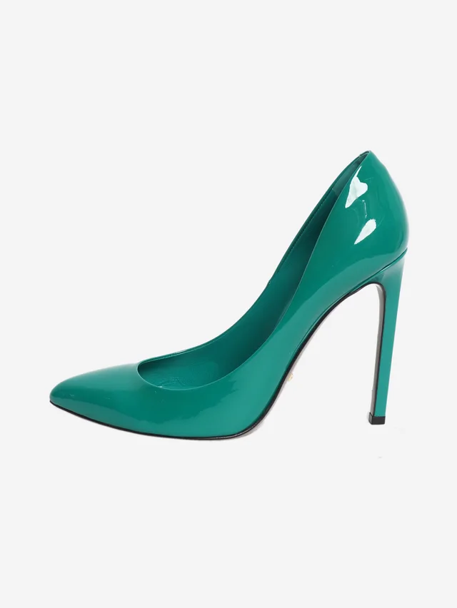 Gucci Green patent leather pumps - size EU 39 in Green Patent leather from Sign of the Times
