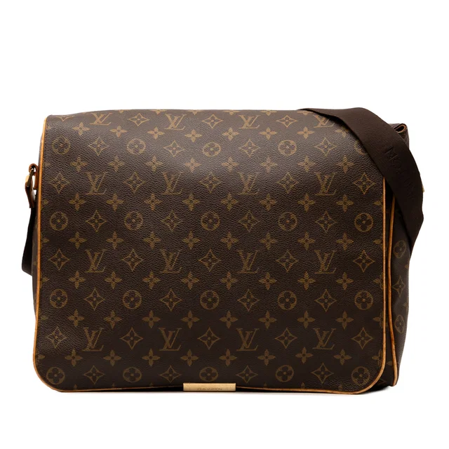 Brown Louis Vuitton Monogram Abbesses Crossbody Bag in Brown Coated canvas from Designer Revival