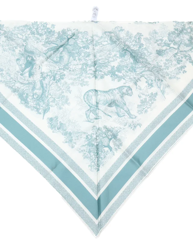 Dior Toile de Jouy Sauvage Silk Poncho. Size S in Silk from A Retro Tale, photo 2 of 2