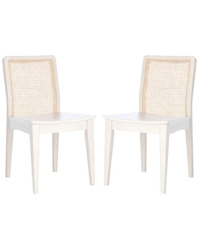 Safavieh Set of 2 Benicio Rattan Dining Chairs, image 1 of 1 from Rue La La