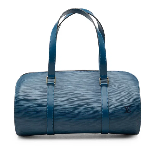 Blue Louis Vuitton Epi Soufflot Shoulder Bag in Blue Leather from Designer Revival