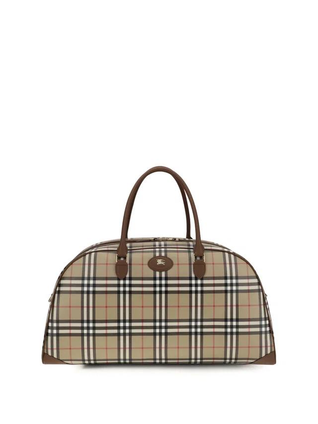 Burberry Shoulder Bag — Beige Cotton in Beige Calfskin from HEWI