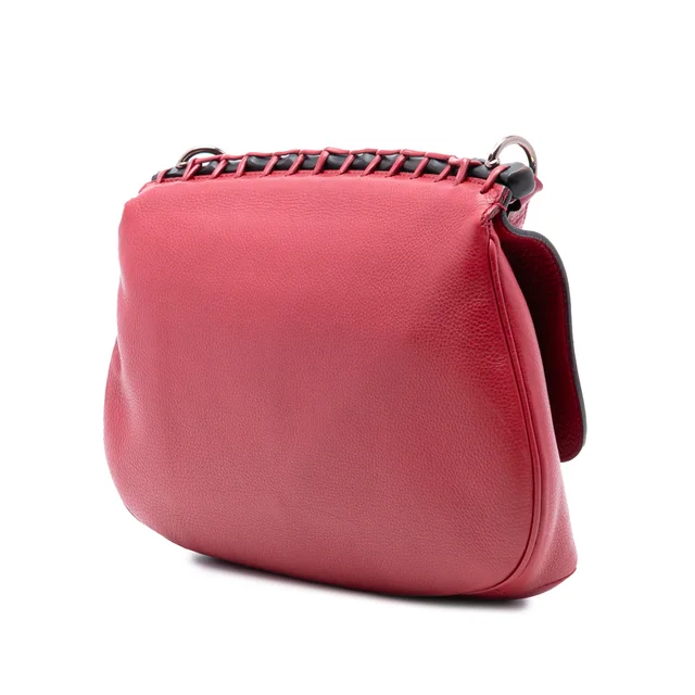 Red Gucci Medium Leather Bamboo Nouveau Fringe Crossbody in Red Leather from Designer Revival, photo 2 of 2
