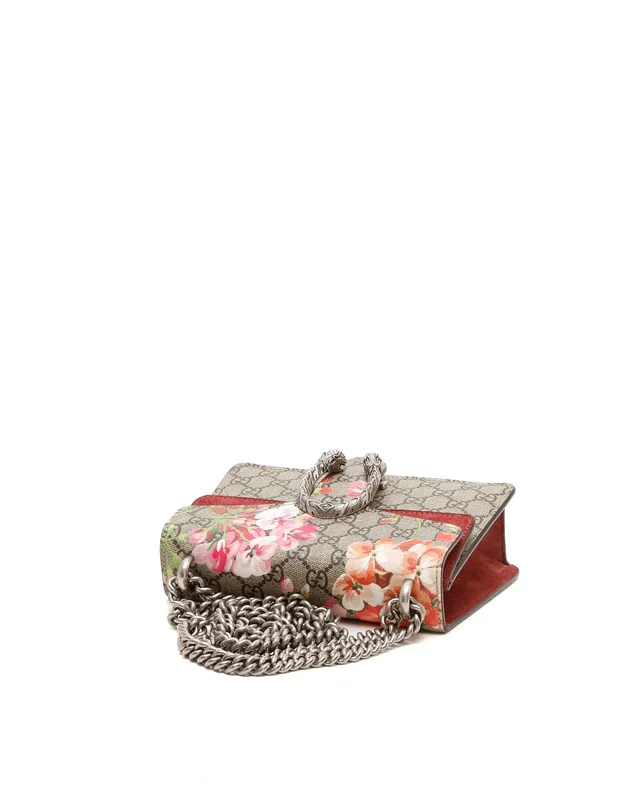 Gucci GG Supreme Small Dionysus Blooms Bag in Suede from A Retro Tale, photo 4 of 8