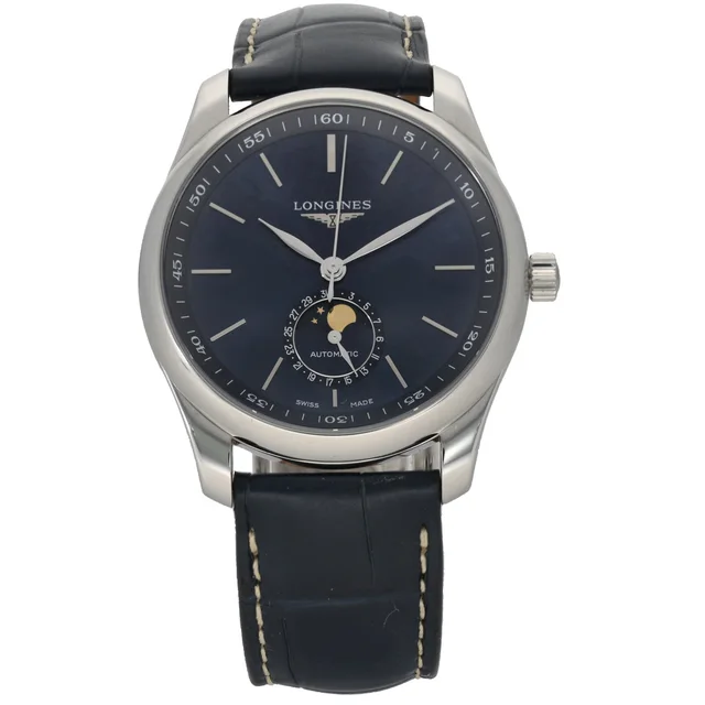 Longines Master Collection L2.909.4 40mm Stainless Steel Watch in Leather from H&T