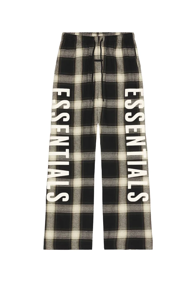Fear of God ESSENTIALS Lounge Pant in Iron Grey Plaid, photo 6 of 7 from REVOLVE (Canada)