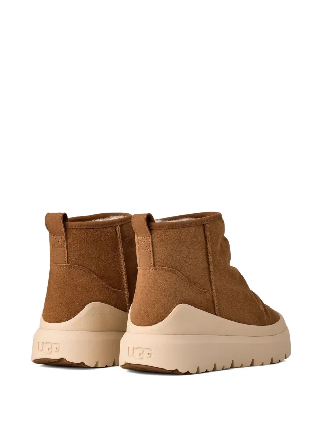 UGG Heritage Utility suede platform boots in Brown, photo 3 of 3 from FARFETCH