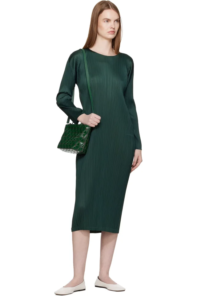 BAO BAO ISSEY MIYAKE Green Crystal Gloss Bag, photo 4 of 4 from SSENSE