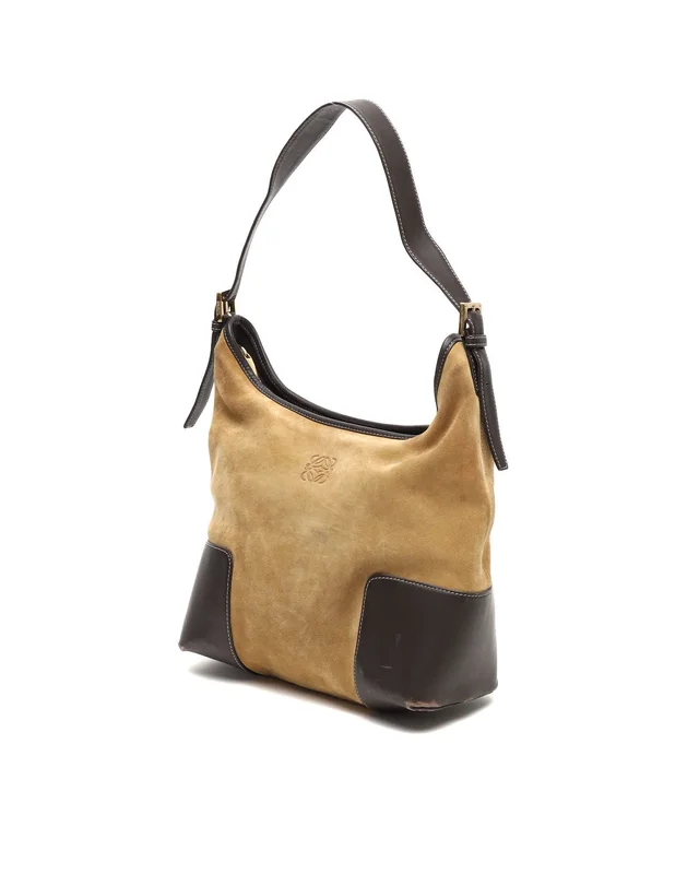 Loewe Anagram Suede Hobo Bag in Suede from A Retro Tale, photo 2 of 10