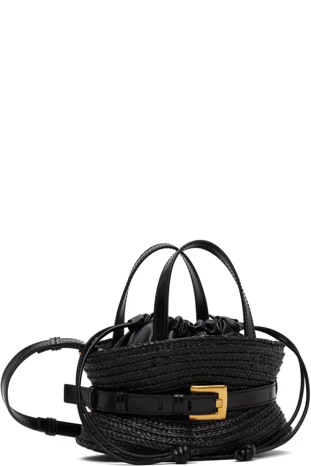 BALMAIN Black Mini Shuffle Bag, photo 2 of 4 from SSENSE