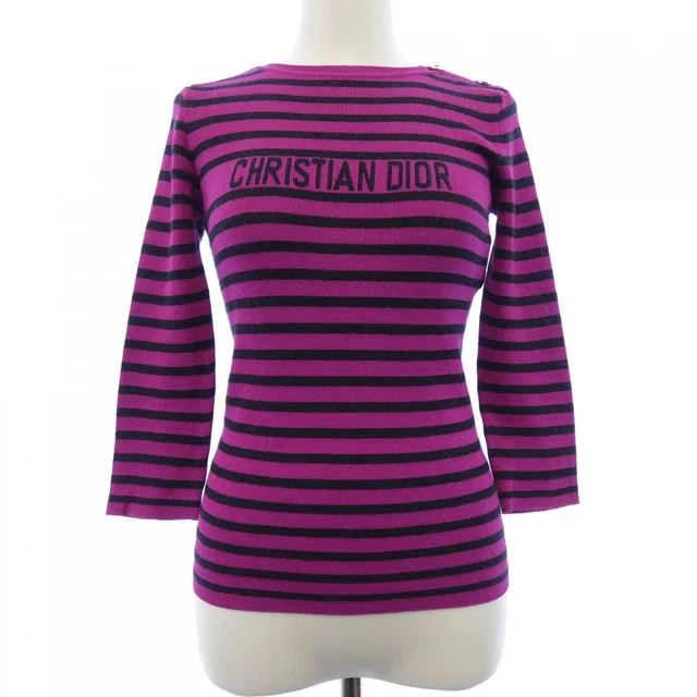 Dior Knit Sweater Black in Black Cashmere from The Reluxe