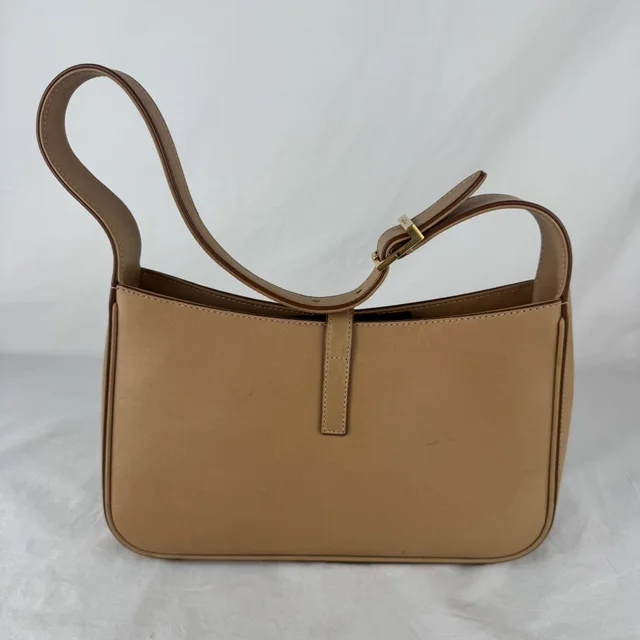 Saint Laurent Le 5 a 7 Hobo Shoulder Bag in Cowhide, Leather, Metal, vachetta leather from Reowned, photo 3 of 11