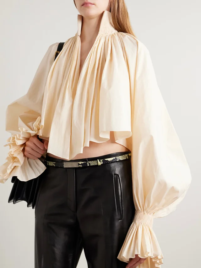 KHAITE Empire snake-effect leather belt, photo 2 of 2 from NET-A-PORTER (Canada)